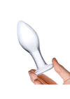 Glas Classic Glass Butt Plug - Clear - 4in