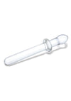 Glas Classic Smooth Dual-Ended Dildo - Clear - 9.25in