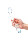 Glas Double Play Dual-Ended Dildo - Clear - 9.5in