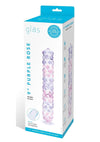 Glas Purple Rose Glass Nubby Dildo