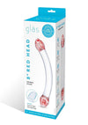 Glas Red Head Double Dildo - Red