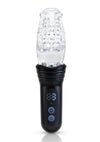 He-Vibe The Original Gluk Gluk Rechargeable Masturbator - Black/Clear