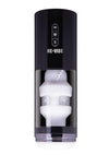 He-Vibe Thrust and Bust Rechargeable Oral Masturbator - Black/Frost