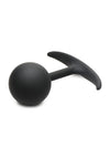 Heavy Hitters Comfort Plugs Silicone Weighted Round Plug - Black - Small - 3.3in