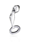 Icicles No 46 Glass Anal P-Spot Plug - Clear