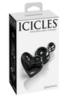 Icicles No 74 Beaded Heart Shaped Glass Anal Plug