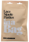 In A Bag Lace Nipple Pasties - Black