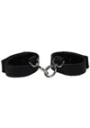 In A Bag Vegan Leather Handcuffs - Black