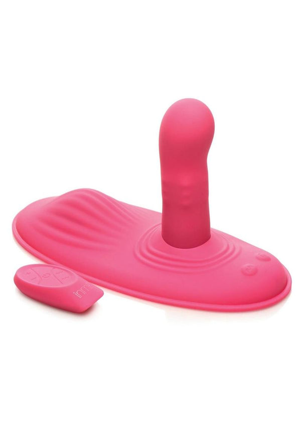 Inmi Spin N Grind Rotating and Vibrating Rechargeable Silicone Grinder   Emerald Fantaseas