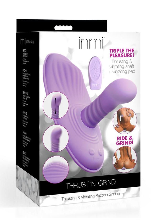 Inmi Thrust N Grind Thrusing and Vibrating Rechargeable Silicone Grind –  Emerald Fantaseas