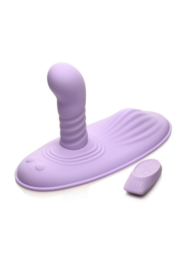 Inmi Thrust N Grind Thrusing and Vibrating Rechargeable Silicone Grind   Emerald Fantaseas
