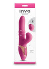 Inya Enamour Rechargeable Silicone Rabbit Vibrator with Air Pulse Clitoral Stimulator