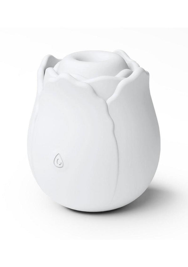 Inya The Vibrating Rose Rechargeable Silicone Clitoral Vibrator - White
