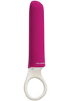 iVibe Select iPlease USB Magnetic Silicone Mini Vibrator Waterproof - Pink - 5.25in