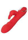 Jack Rabbit Signature Heated Silicone Ultra-Soft Rabbit Rechargeable Vibrator - Red