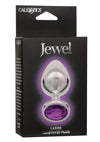 Jewel Amethyst Aluminum Anal Plug