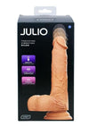 Kiiroo Julio Ultra Realistic Interactive Thrusting Rechargeable Silicone Dildo with Remote - Vanilla