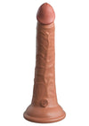 King Cock Elite Dual Density Silicone Dildo - Caramel - 7in