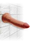 King Cock Plus Triple Density Dildo - Caramel - 7in