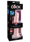 King Cock Plus Triple Density Dildo - Vanilla - 8in