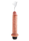 King Cock Squirting Dildo - Flesh/Vanilla - 7in