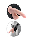 King Cock Triple Density Cock with Swinging Balls - Vanilla - 7in