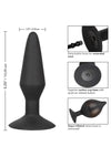 Large Silicone Inflatable Plug - Black - Large