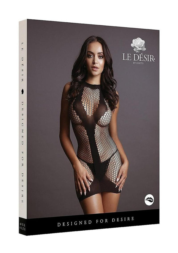 Le Desir Net Contrast Mini Dress - PATS Inc.