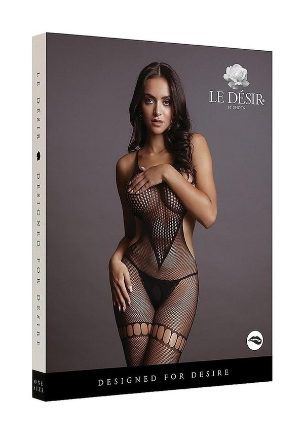 Le Desir Net High Neck Bodystocking - PATS Inc.