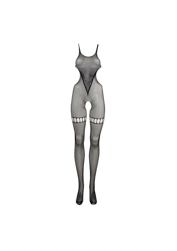 Le Desir Net High Neck Bodystocking - PATS Inc.