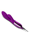 Le Wand Blend Rechargeable Siliconel Rabbit Vibrator - Cherry