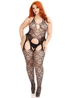Leg Avenue Seamless Heart Net Suspender Bodystocking - PATS Inc.