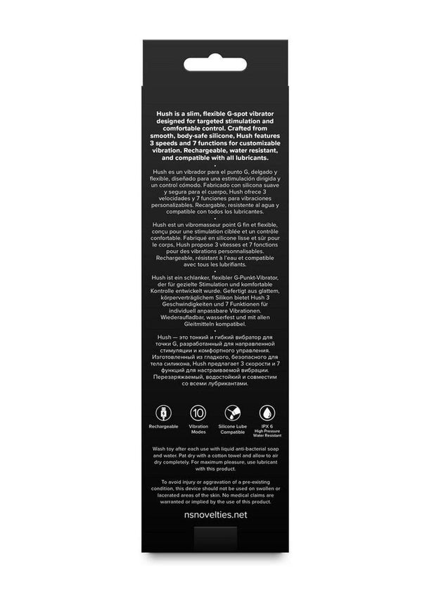 Love Notes Hush Rechargeable Silicone Flexible G-Spot Vibrator