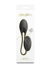 Love Notes Smooth Rechargeable Silicone Vibrating Egg - Black