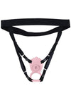 Loveline Flutter Airtaptech 9 Function Rechargeable Silicone Adjustable Panty Vibe - Black/Pink
