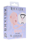 Loveline Flutter Airtaptech 9 Function Rechargeable Silicone Adjustable Panty Vibe - Black/Pink