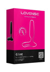 Lovense Glint App Controlled Touch Responsive Thrusting Rechargeable Silicone Butt Plug - Black
