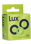 Lux Active Core Silicone Stamina Rings - Green/Navy - 3 Pack