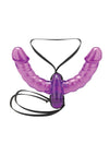 Lux Fetish Pleasure For 2 Double-Ended Strap-On - Purple