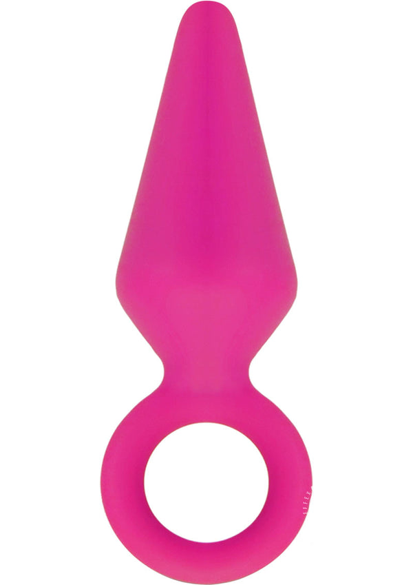 Luxe Candy Rimmer Silicone Butt Plug - Pink - Small