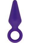 Luxe Candy Rimmer Silicone Butt Plug - Purple - Small