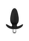 Luxe Little Thumper Silicone Butt Plug - Black