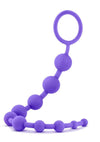 Luxe Silicone 10 Anal Beads - Purple