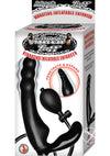 Mack Tuff Latex Vibrating Inflatable Enforcer Anal Probe - Black