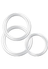 Magnum Force The Ultimate Silicone Cock Ring Set (3 Sizes - Clear