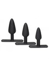 Master Series Bum-Tastic Trainer Silicone Pegging - Black - 3 Piece/Set