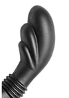 Master Series Cobra Silicone P-Spot Massager and Cock Ring - Black