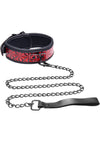 Master Series - Crimson Tied Chained Collar with Leash