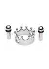 Master Series Crowned Magnetic Crown Nipple Clamps - Stainless - Steel