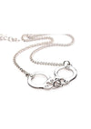 Master Series Cuff Her Handcuff Necklace - Metal/Silver